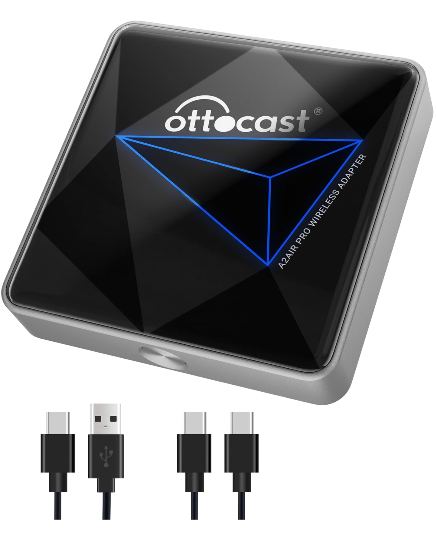 Ottocast Android Auto Wireless Adapter For Car - 2025 Version, Wired To Wireless Dongle, Dual-Band Wifi, Low Latency, Online Upd