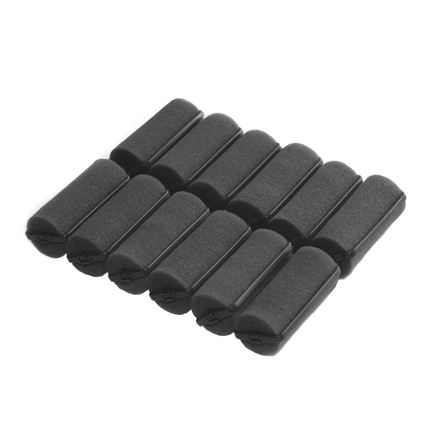 Amzpus 36 Pieces Foam Sponge Hair Rollers - Soft Hair Styling Curlers for Hair Curls (Black, Flexi Rod, 2.8x0.98inch)