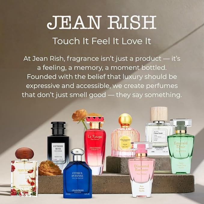 Jean Rish Marbella Eau De Parfum - Perfume for Women (3.4 Fl Oz / 100ml) with Jasmine, Vanilla & Black Currant Notes - Long Lasting and Luxury Fragrance