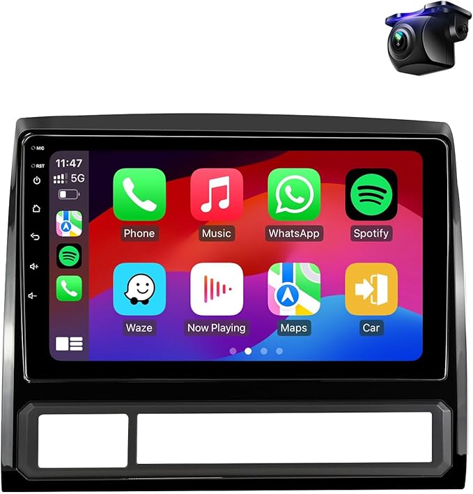Car Stereo Radio for Toyota Tacoma 2005-2015 9 inch Touch Screen with Wireless Carplay/Android Auto / Android12 / FM RDS/G...