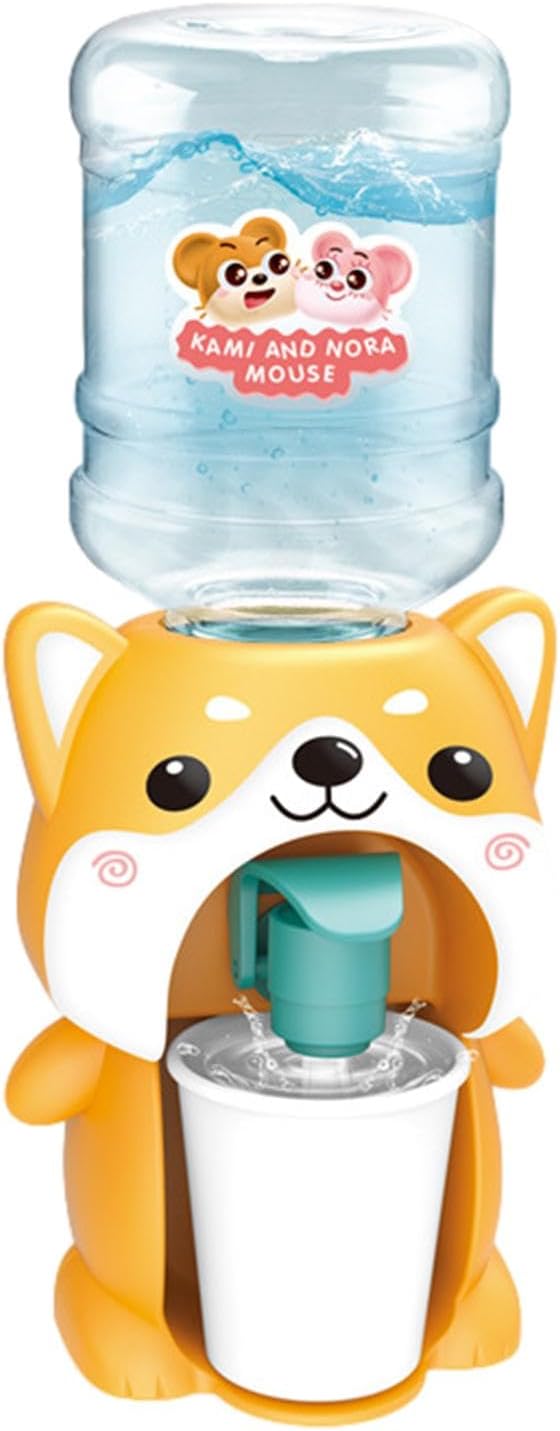 Interactive Mini Water Dispenser Toy - Cute and Realistic Simulation Drinking Fountain for Kids' Desk and Home - Role Play...