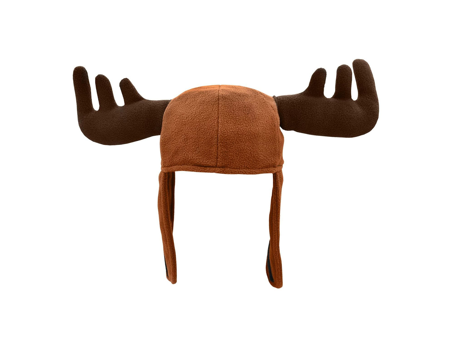 Nicky Bigs Novelties Funny Hats for Men & Adults Moose Hat with Stuffed Animal and Wacky Eyes, Moose Antlers Headband Hilarious Animal Hat for Cosplay, Halloween Costume, Party Accessory