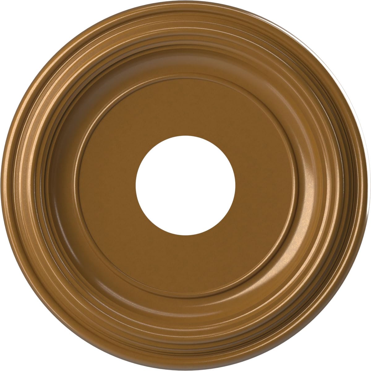 13Od X 3 1/2Id X 1 1/4P Traditional Thermoformed Pvc Ceiling Medallion (Fits Canopies Up To 7 1/2), Universal Aged Metallic Vint