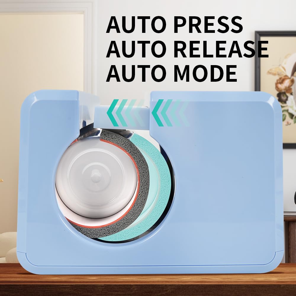 PYD Life 120 V Auto Tumbler Heat Press Machine 30 OZ 20 OZ Mug Heat Press Touch Screen Light Blue for 10-30 OZ Sublimation Straight Tumblers Cups Mugs Bottles Printing