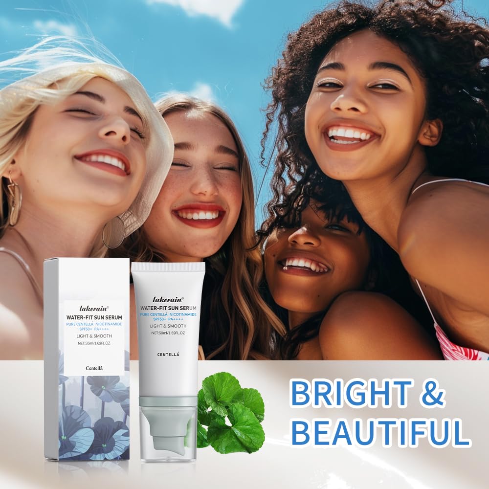 Centella Sunscreen SPF 50+,Face Sun Screen Long-Lasting Protection?Moisturizing Water Fit?? Refreshing &Non-Greasy??Lightweight?