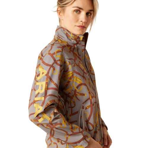ARIAT Women's New Team Softshell Jacket, Zinc Bridle, XX-Large