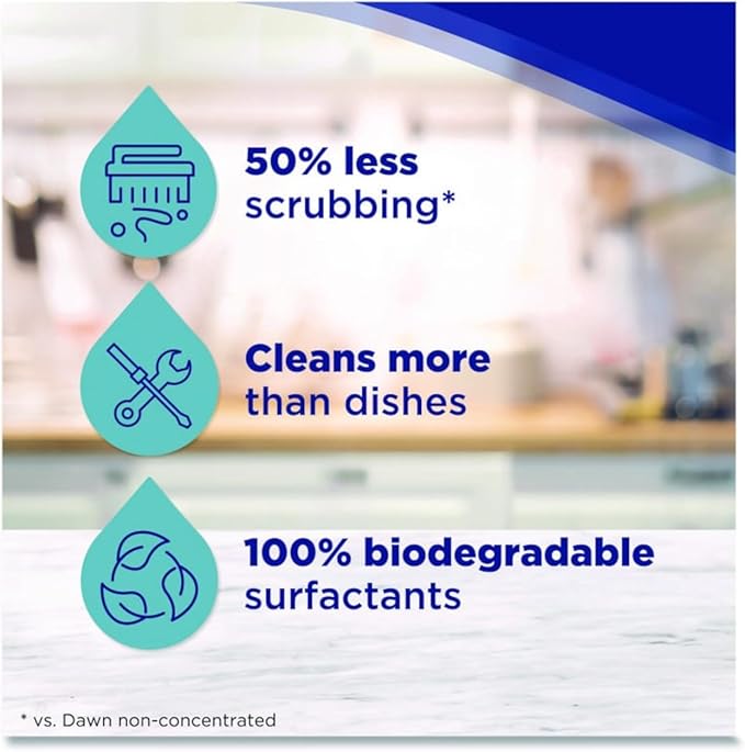 Dawn Ultra Liquid Dish Detergent Degreaser Soap, Original Scent, 70 Fl Oz bundled with Heavy Duty Scotch Brite Sponge