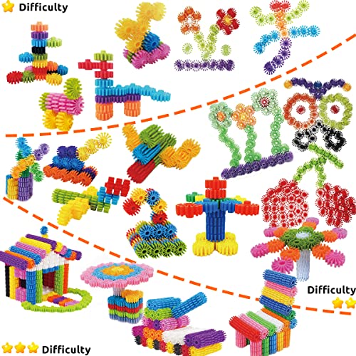 RAINBOW TOYFROG Interlocking Gears Toys for Kids - 100 Piece Kit with Tote - Colorful Manipulatives for Preschool Sensory ...