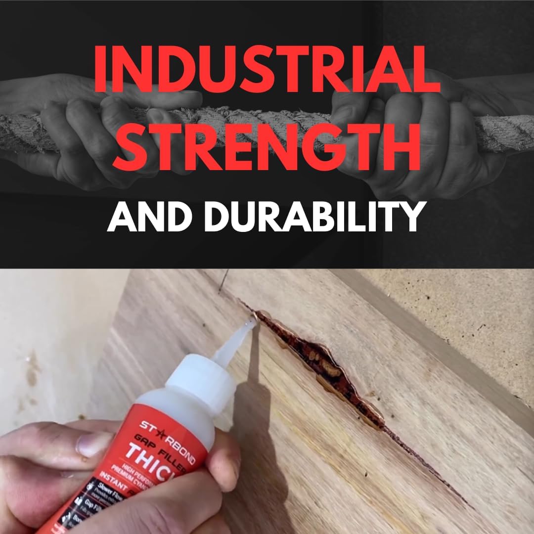 Starbond Thick CA Glue Complete Refill Kit (16 oz) – Gap Filler Cyanoacrylate Super Glue with Extra Bottles, Caps, Microtips & Yorker Spout for Woodworking, Carpentry, Hobby Models, Archery Fletching