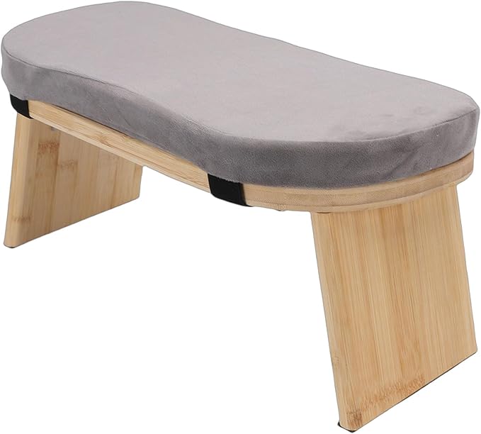 Zerodis Yoga Meditation Bench Meditation Benches Zen Stool Prayer Bench with Cotton Cushion and Nonslip Pads for Home Relaxation Tea Ceremony Yoga Modern