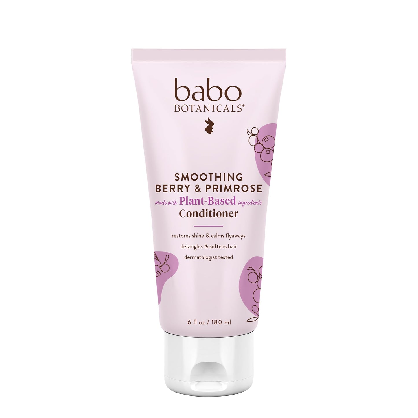 Babo Botanicals Smoothing Conditioner with Evening Primrose Oil, Coconut Oil and Provitamin B5 - For Babies, Kids and Adults wit
