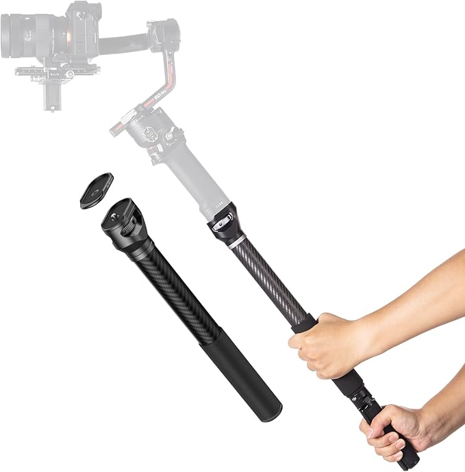 SmallRig Gimbal Extension Pole, 15" / 37cm Carbon Fiber Stabilizer Extension Arm with Anti-Deflection Baffle and 1/4-20" S...