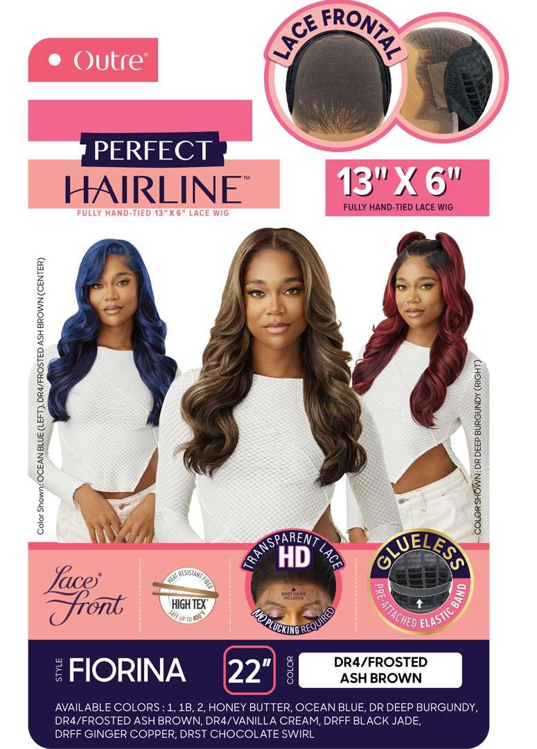 Outre Lace Front Wig - Perfect Hair Line 13X6 - Fiorina (DRST CHOCOLATE SWIRL)