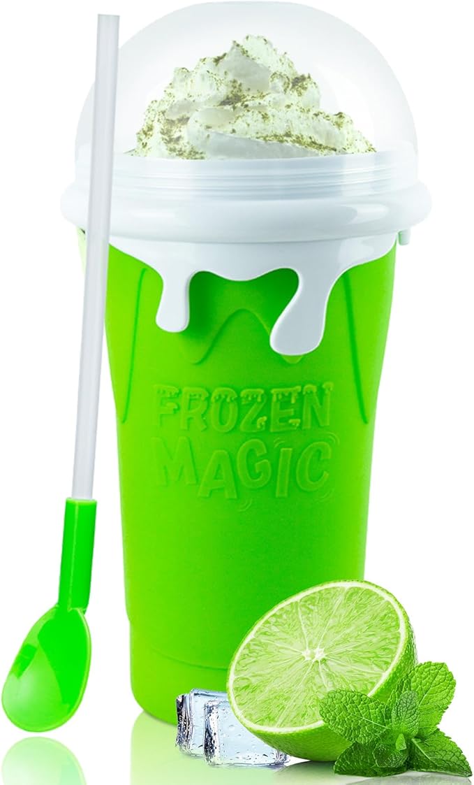 ROEDEER Large Slushie Cup 500ml,Frozen Magic Slushy Cup Maker,DIY Homemade Ice Cream,Milk Shake,Drinks Smoothie,Fruit Juic...