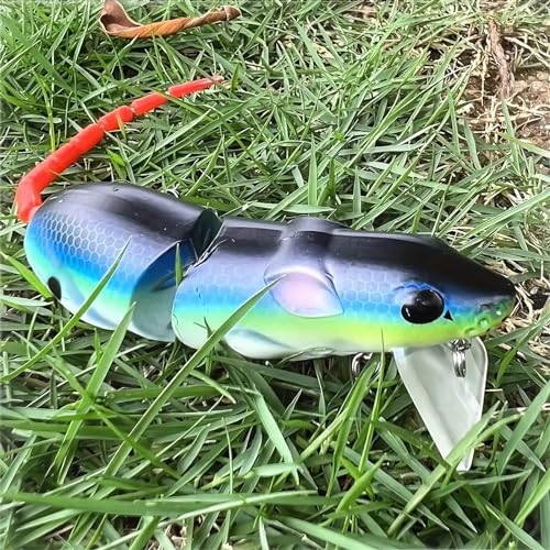 3Pcs Premium Topwater Mouse Fishing Lures - Realistic Bionic Rat Bait for Bass, Trout, Catfish, Pike, Perch - Freshwater &...
