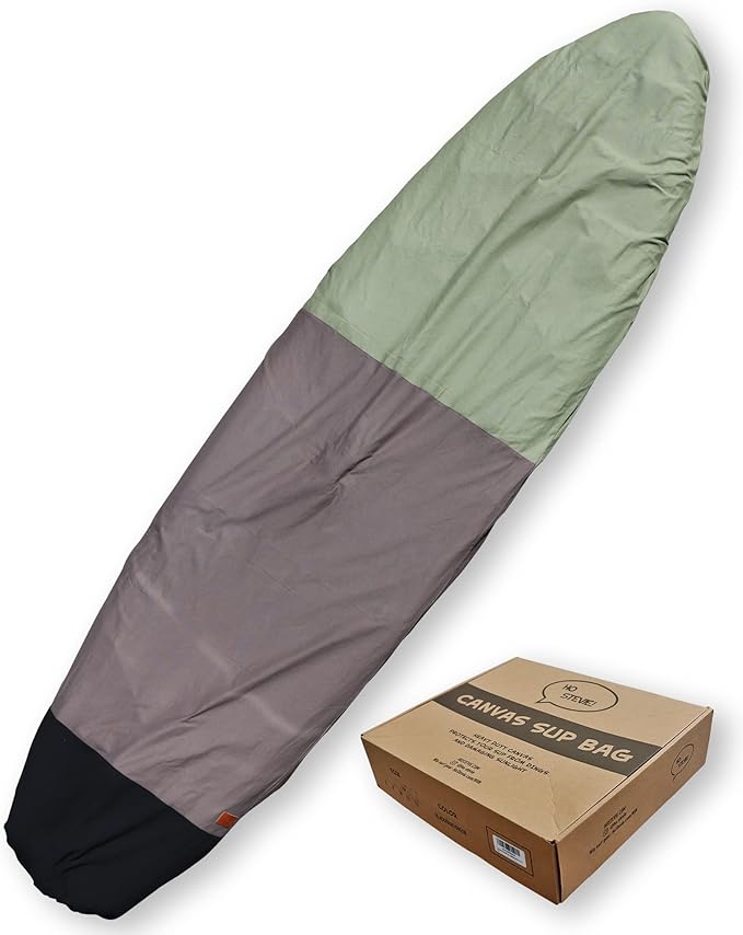 Ho Stevie! Canvas SUP Bag Cover - Prevent Sun Damage - Durable 100% Natural Cotton Canvas Protective Bag for Stand Up Padd...
