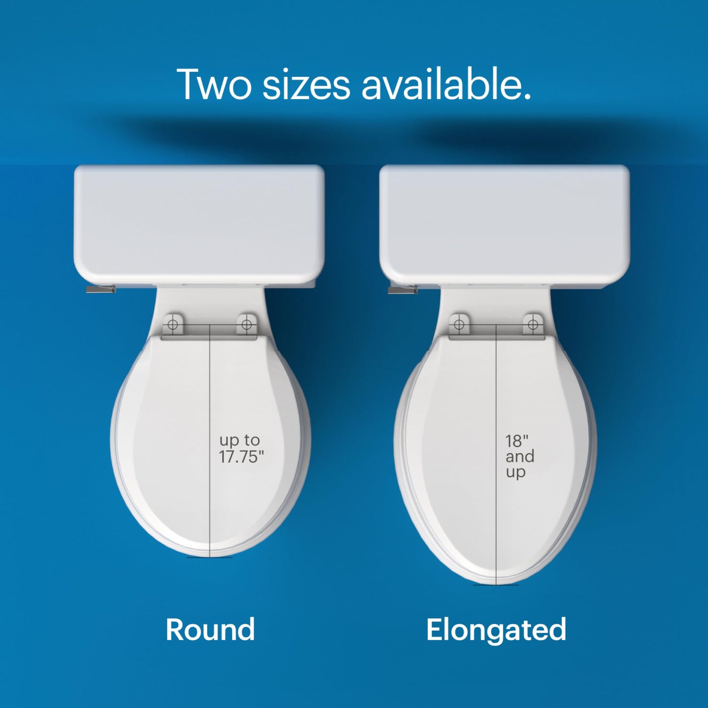 Brondell Bidet Toilet Seat S1400, Smart Toilet Seat, Dual Stainless-Steel, Self-Cleaning Nozzle With Clean Plus Technology, Endless Warm Water Bidet, Warm Air Dryer-Nightlight, Heated Seat, Elongated