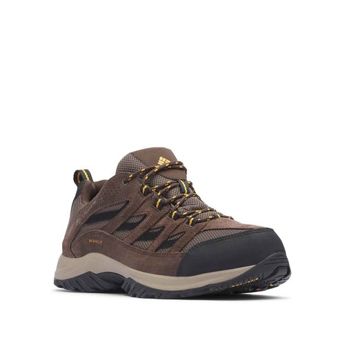 Columbia Mens Crestwood Waterproof, Mud/Squash, 7