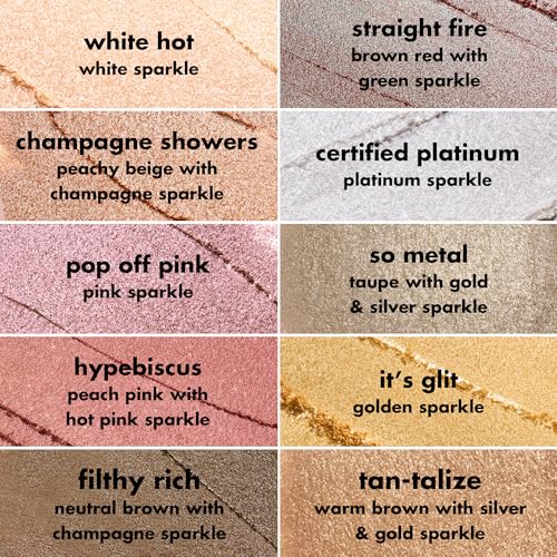 e.l.f. Fine As Fleck Glitter Eyeshadow, Long-Lasting Sheer Eye Makeup With A Shimmer Finish, Soft, Smooth Formula, Vegan &...