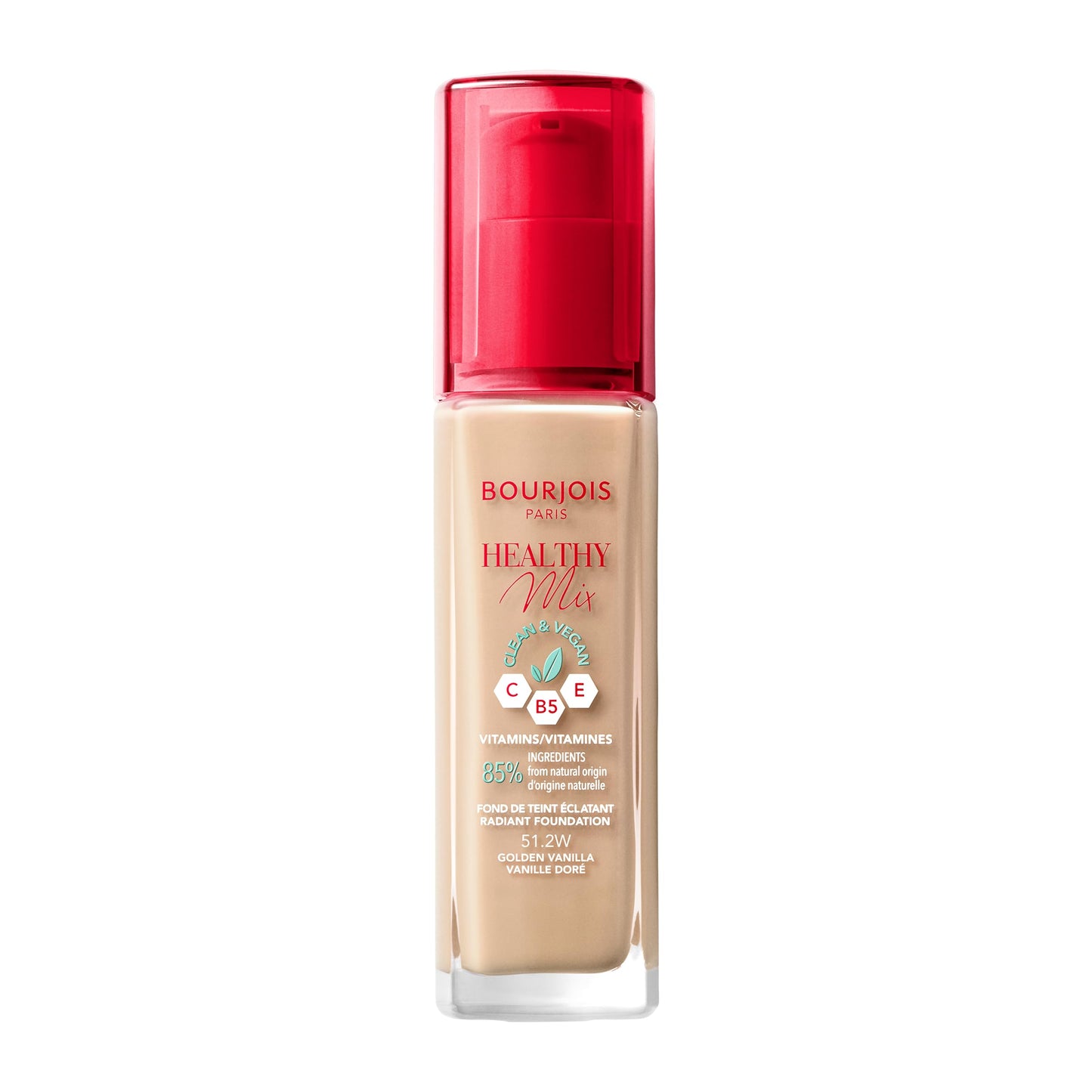 Bourjois Healthy Mix Clean & Vegan Foundation - 51.2W Golden Vanilla