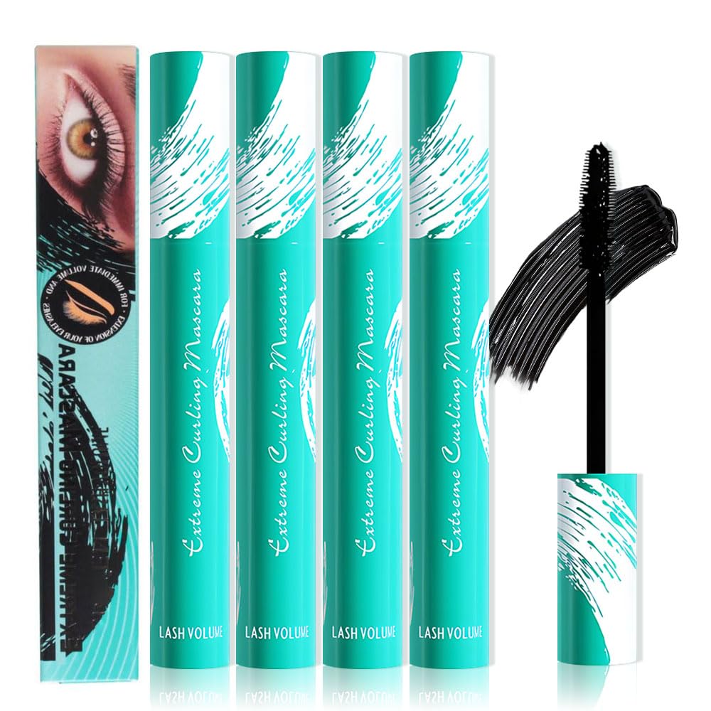 Voluminous Black Mascara - Buildable Lengthening, Curling & Defining for Dramatic Volume, Smudge-Proof 24H Wear, Cruelty-Free Bl
