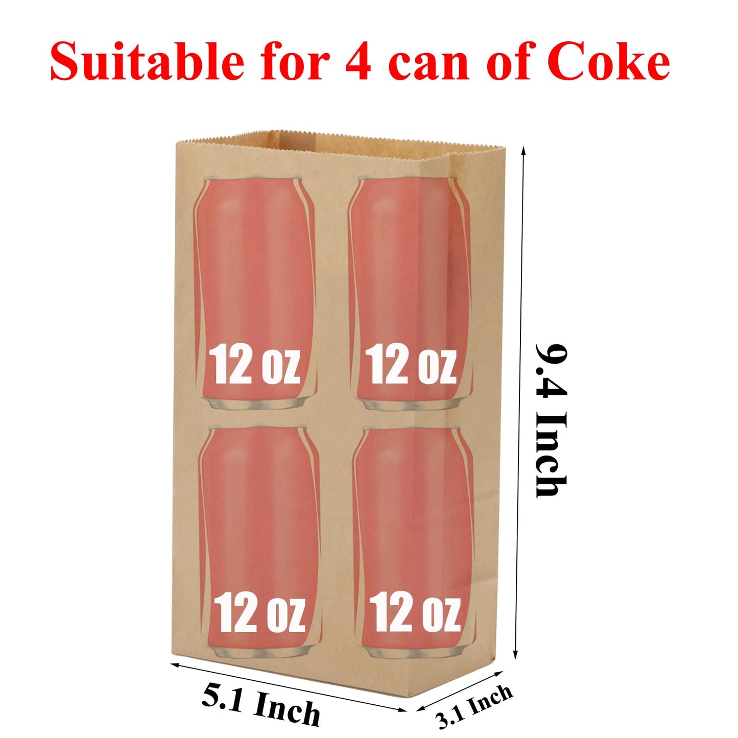 LOOKSGO 40 Count Brown Grocery Lunch Bag Kraft Paper Bags 4 lb Capacity