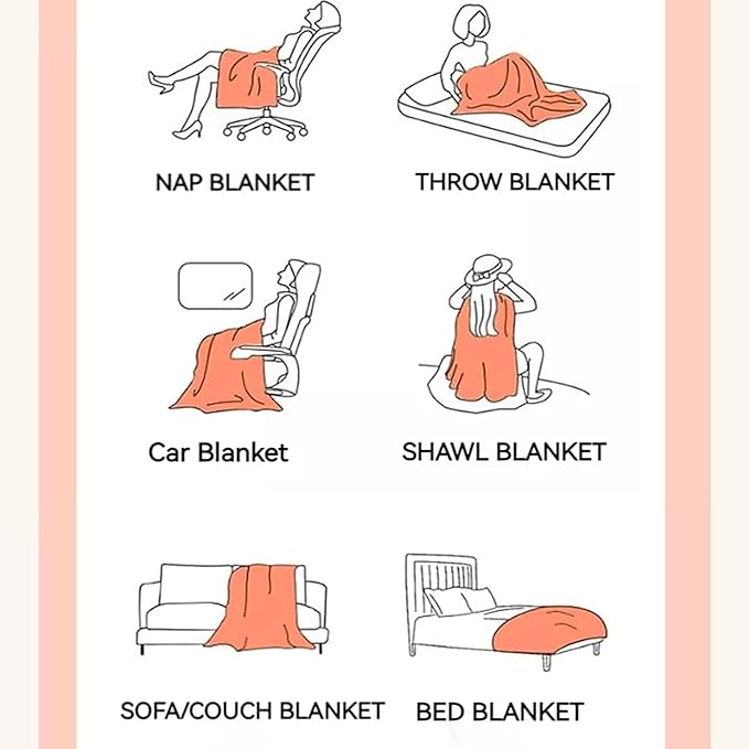 UKELER Ultra Soft Throw Blanket Grey Fluffy Blankets & Throws Faux Fur Blanket for Couch, Bed, Sofa Cozy Plush Warm Thick Velvet Blanket for Women, Men 50''x60''