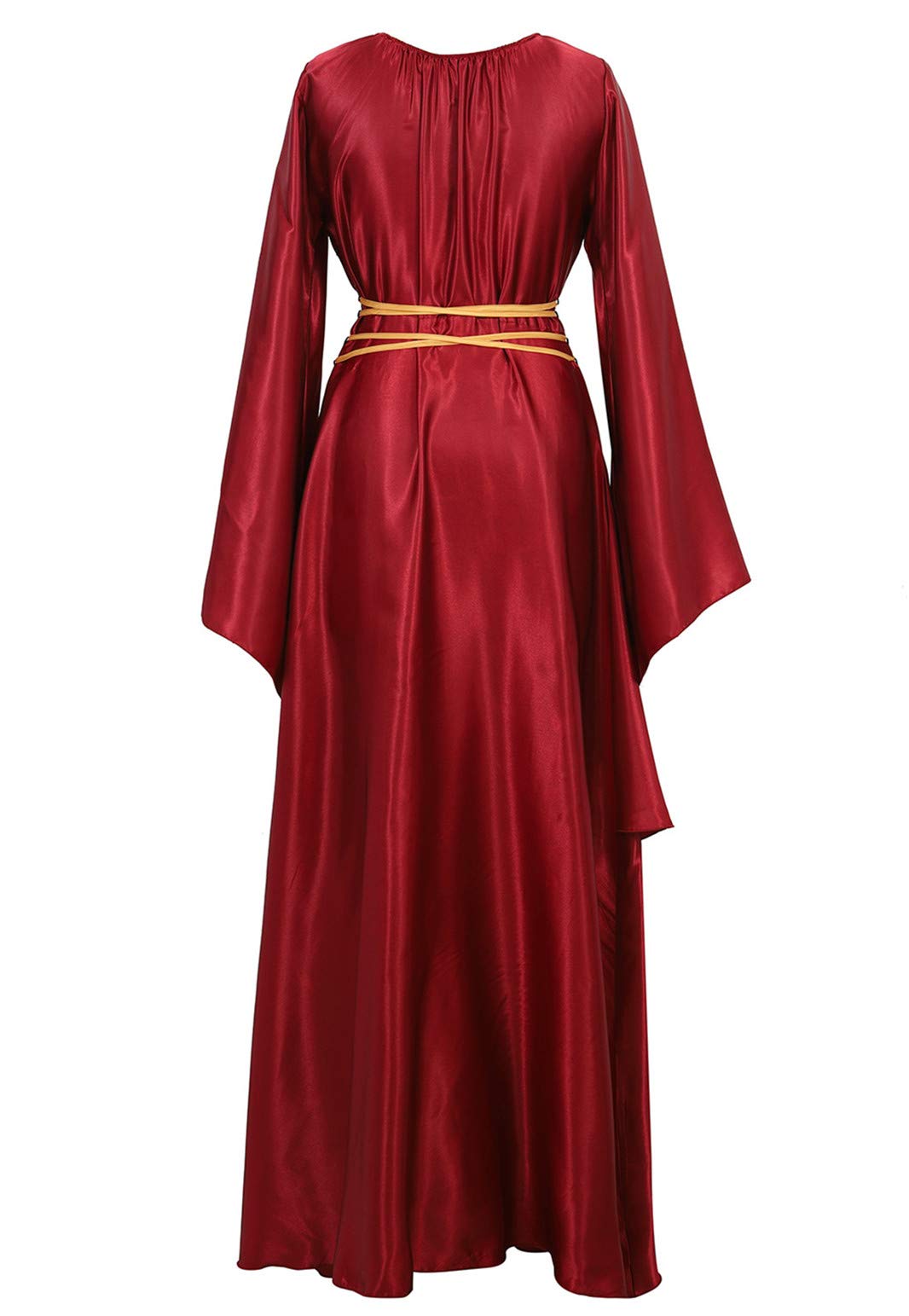 Parlsdy Womens Deluxe Medieval Victorian Costume Renaissance Long Dress Costumes Irish Over Cosplay Retro Gown Wine Red-3XL