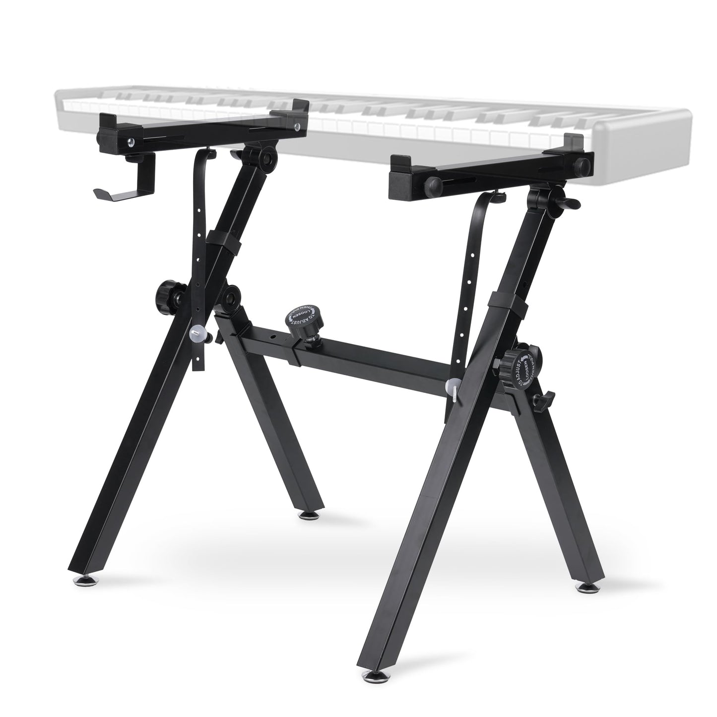 Halostand Universal Keyboard Stand, Z-style Heavy-Duty Piano Stand, Adjustable and Portable Piano Keyboard Stand for 61 and 88 K