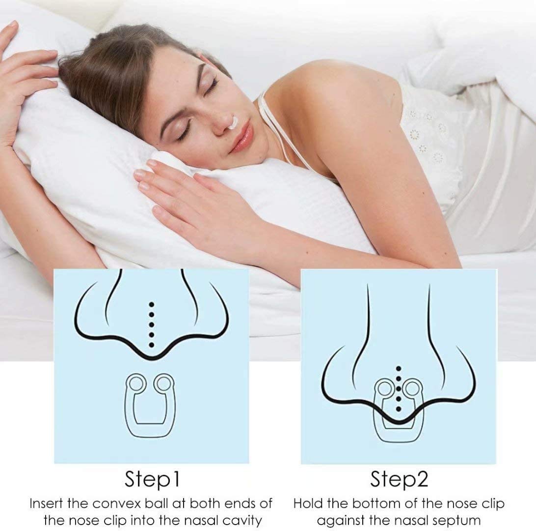 2025 Anti Snore Clip, Magnetic Nose Clip,Silicone Anti Snoring Device for Better Sleep Quality, Comfortable & Professional Snoring Solution Sleeping Aid for Men Women, Snore Stop - 4 Pack