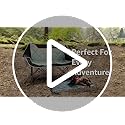 FAIR WIND Oversized Fully Padded Camping Chair Folding Loveseat Camping Couch Double Duo Chair Heavy Duty Quad Fold Arm Ch...