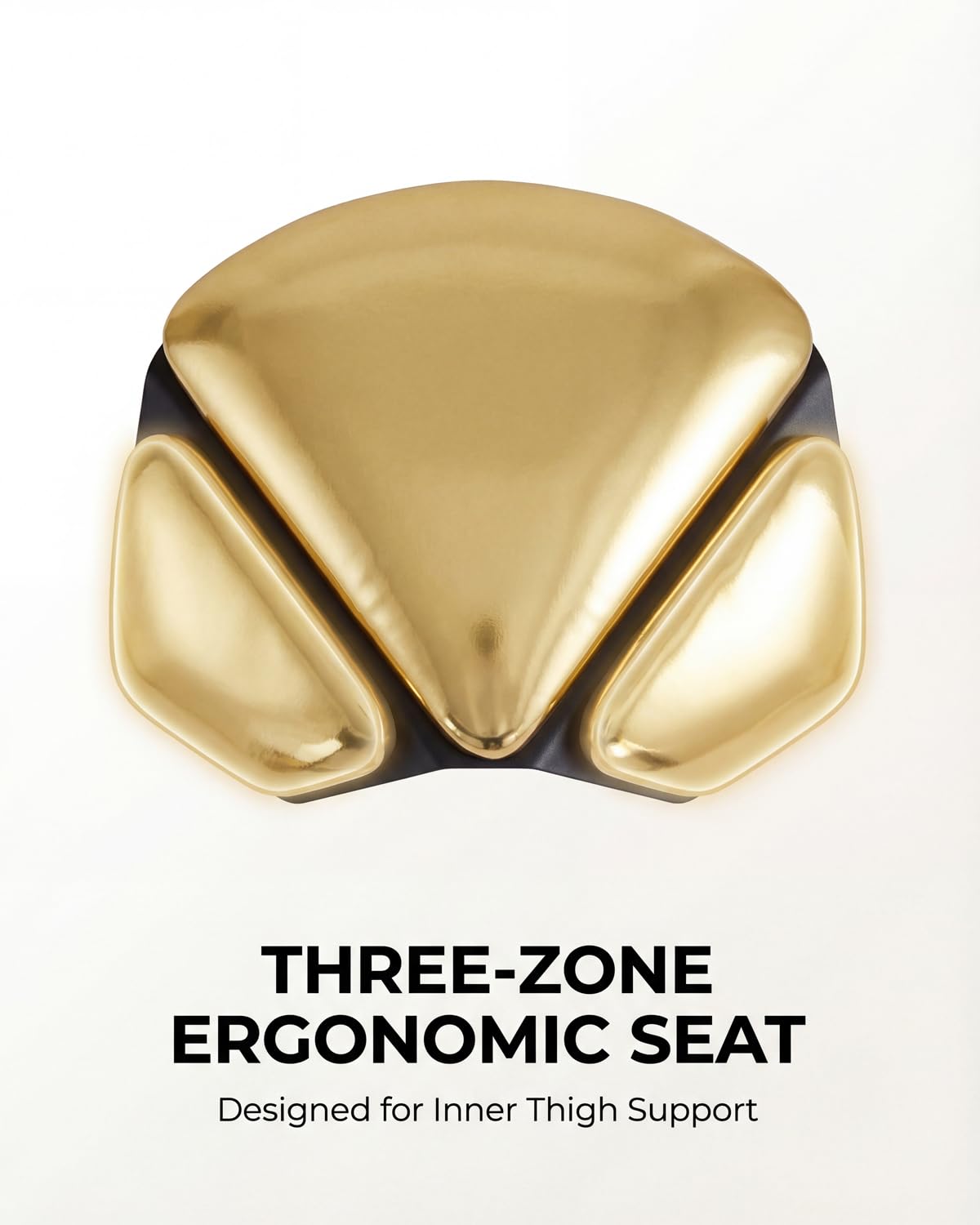 Towning Stool Chair with Ultra-Quiet Wheels, Rolling Salon Stool with Adjustable Height, 360 Degree Swivel Ergonomic Chair for Hair Stylist, Clinic, Massage, Office, Home (Gold)