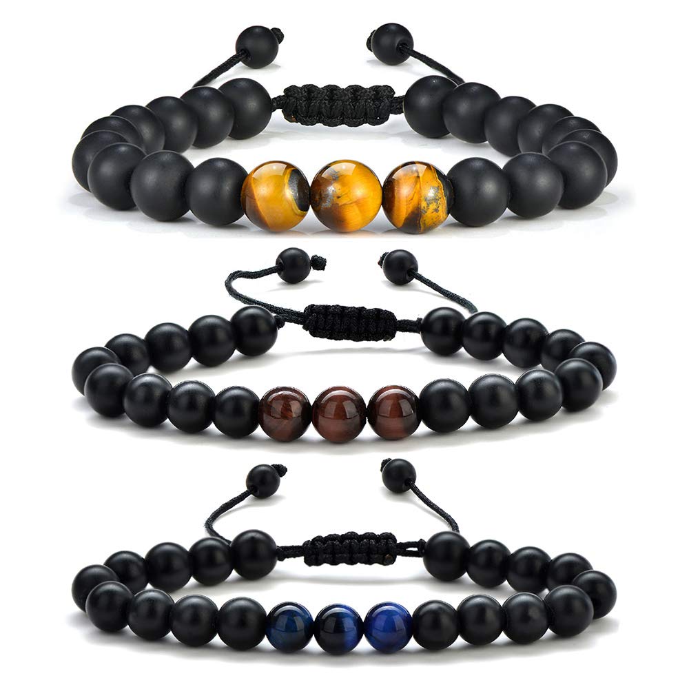 M MOOHAM Mens Bracelet - Unique Gifts for Men Bracelets Set Christmas Gifts for Dad from Daughter Birthday Gift for Men Retirement Gifts for Men Bracelets for Men