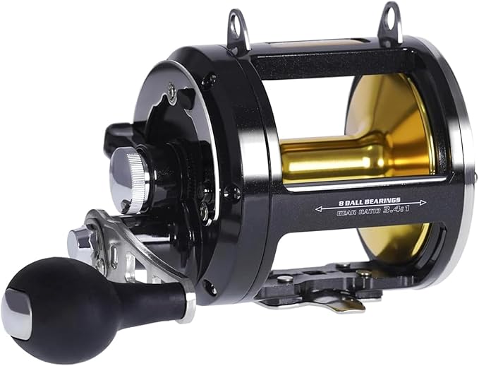 SAMOLLA Deep Sea Fishing Reels 44-66Lb Max Drag for Saltwater or Freshwater Ocean Conventional Reel Saltwater Fishing Reel...