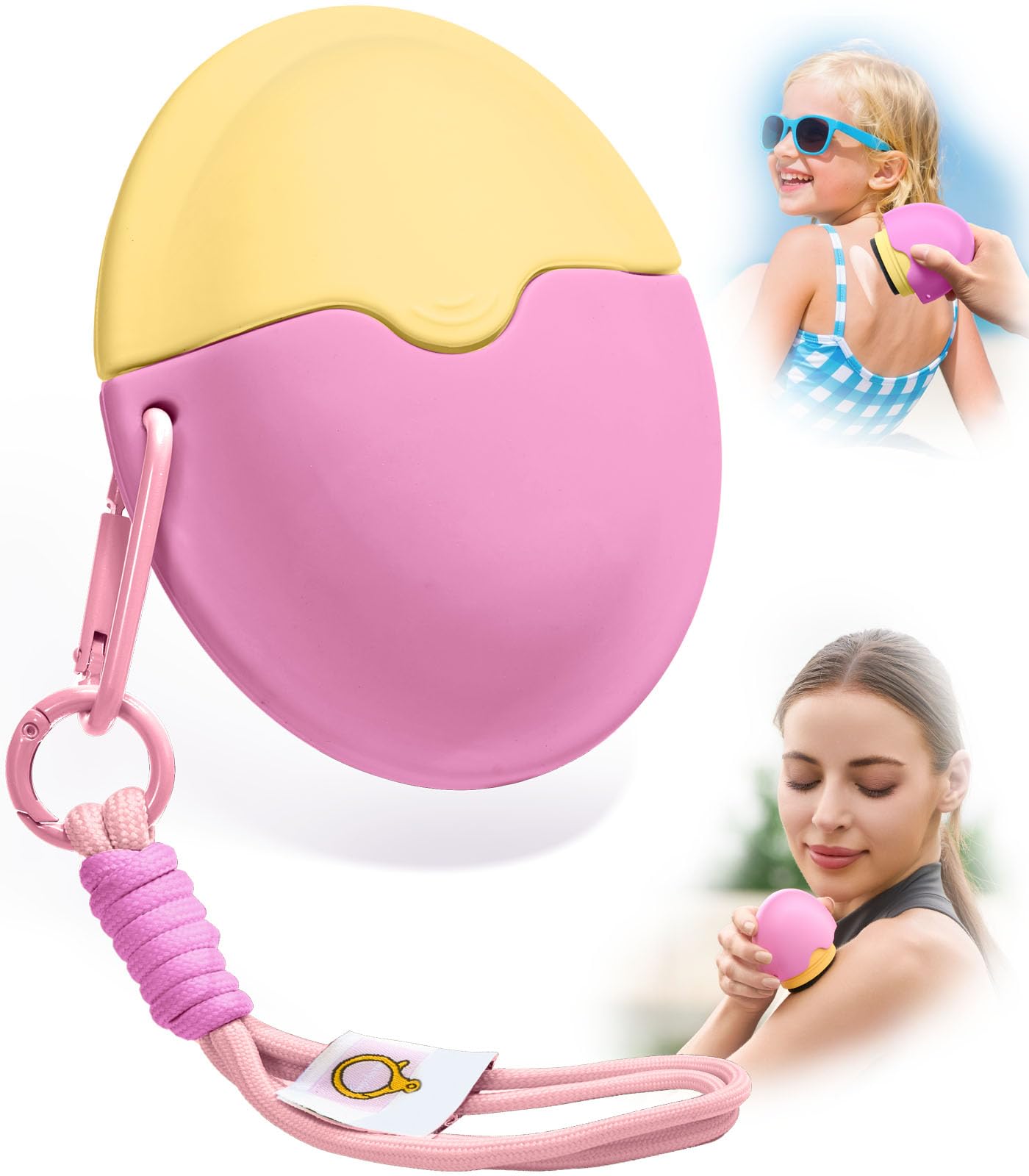 KYHDIYA Sunscreen Applicator,Roll-On Sunscreen Applicator for Kids & Adults-Easy Apply Sun Screen Roller Applicator for Mess-Fre