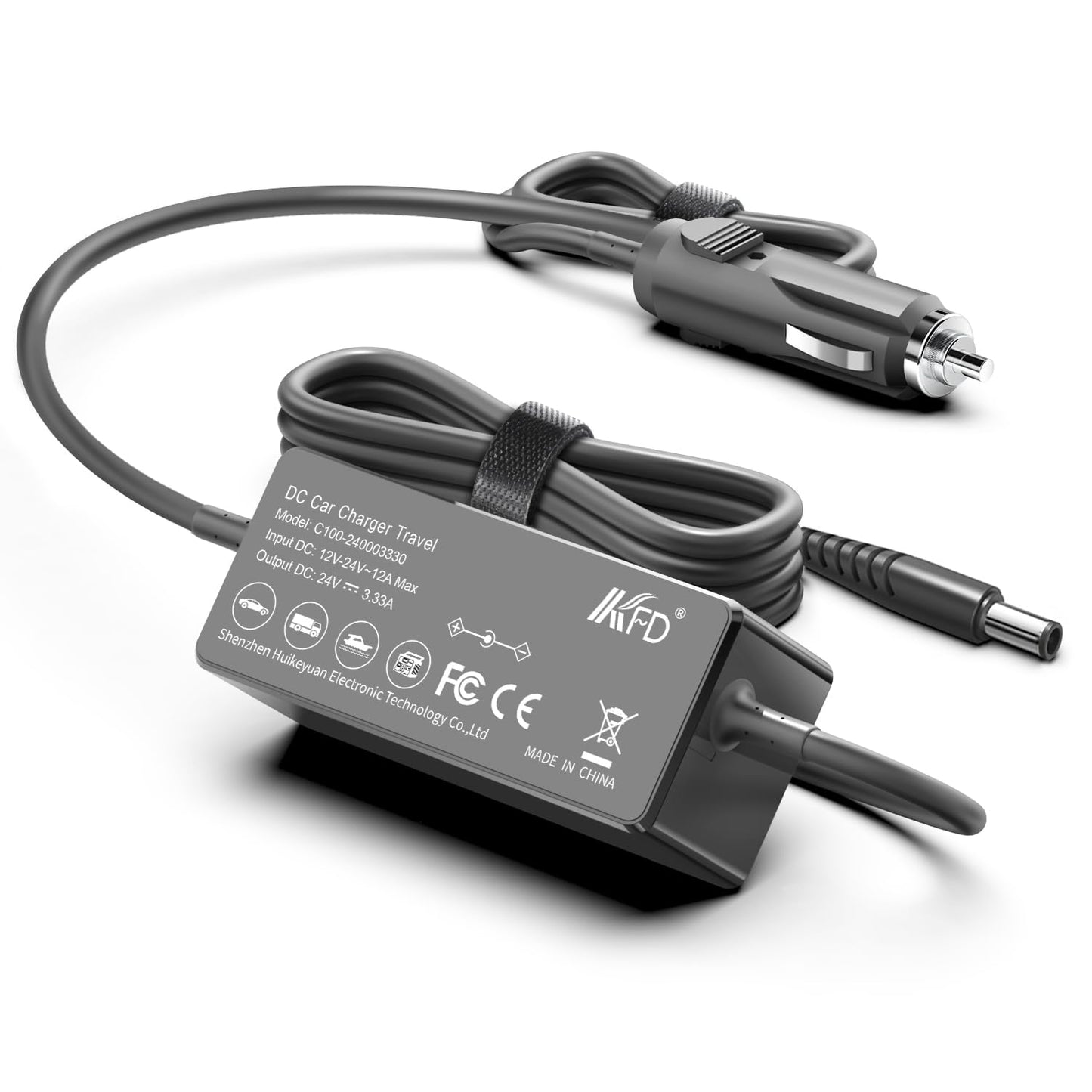 KFD Car Charger 12V-24V DC Adapter for 3B Luna Model G3 BPAP 25A LG3700 LG3700W A20 LG3600 LG3500 E3922318301 REF 10230444 REF10230444 Luna G3 CPAP/BiPAP Machine Power Supply Cord Auto Adapter