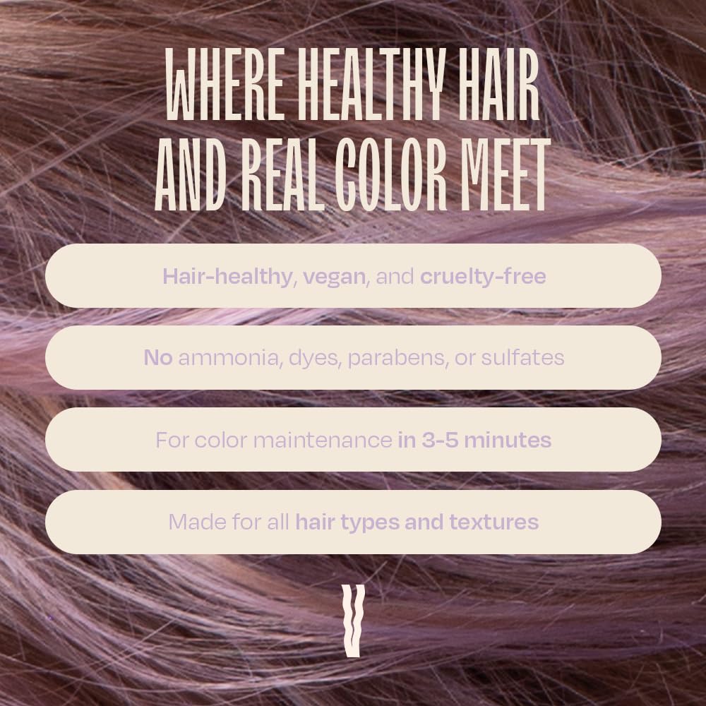 Overtone Daily Color Depositing Conditioner: 8oz Temporary Coloring Conditioner w/Shea Butter & Coconut Oil, Refresh Color & Pre