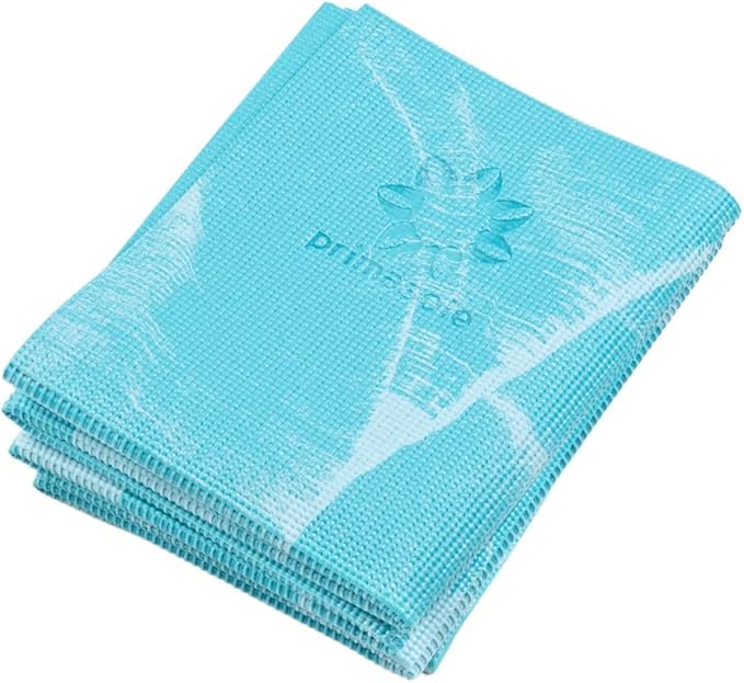 Primasole Folding Yoga Travel Pilates Mat Foldable Easy to Carry to Class Beach Park Tear resistant Travel Picnics 4mm Thi...