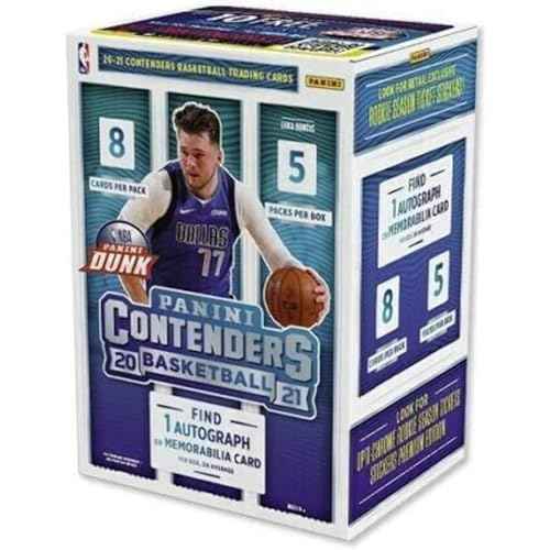 2020-2021 Panini Contenders Basketball Blaster Box - 40 Trading Cards per Box