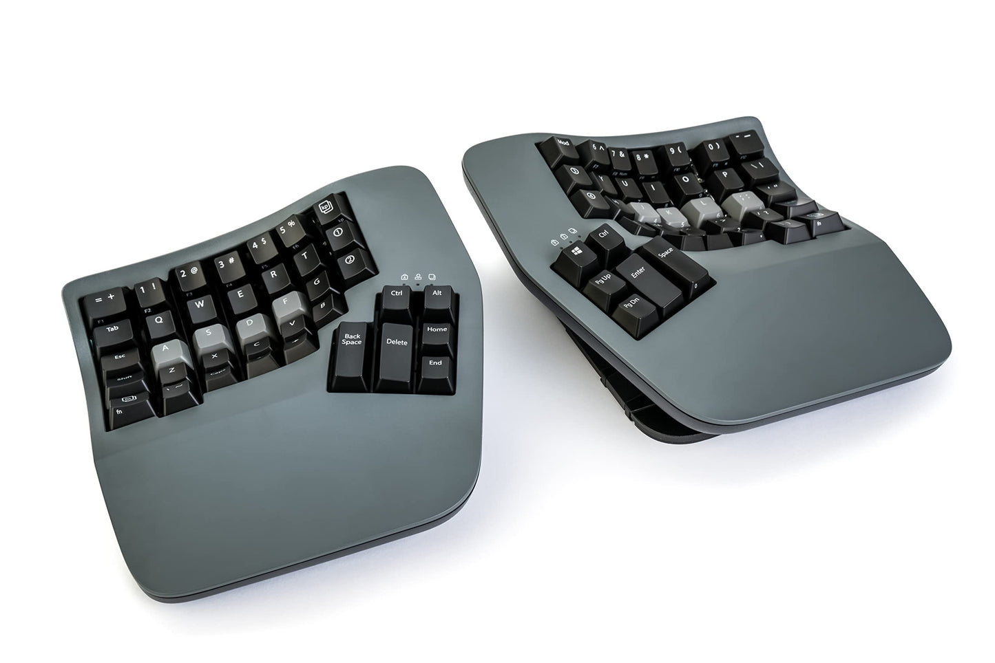 KINESIS Advantage360 Bluetooth Ergonomic Keyboard - Mechanical, Programmable, Contoured, Dark Gray, Model KB360-PRO-GBR