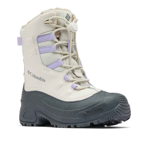 Columbia Youth Bugaboot Celsius Insulated Waterproof Snow Boot, Fawn/Frosted Purple, 6