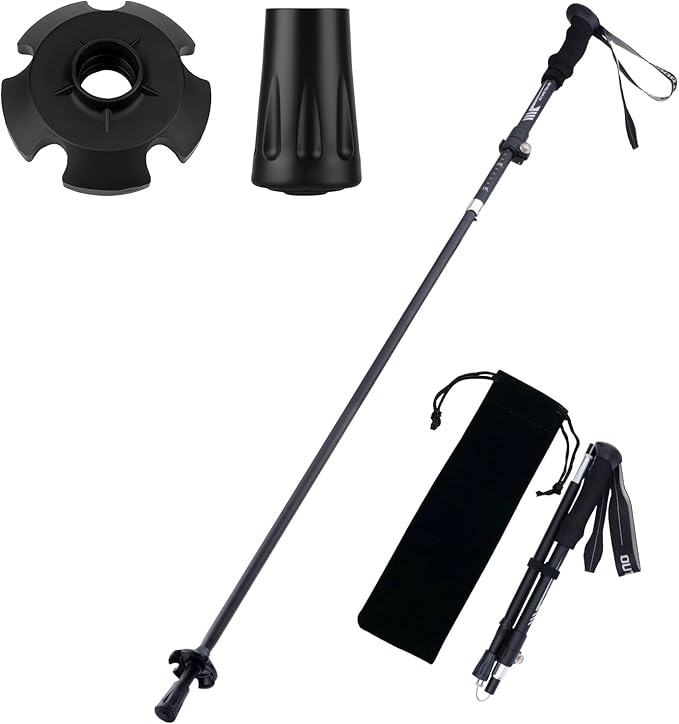 Gifts for Men Christmas Collapsible Trekking Pole, Ultralight 7075 Aluminum Hiking Stick for Women, Men & Seniors, 3-Secti...