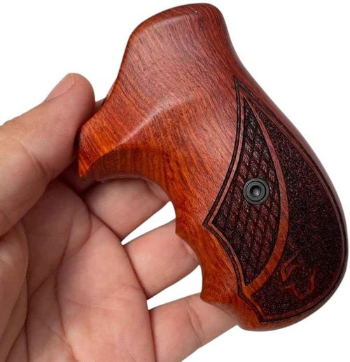 New! Grips Compatible with Taurrus Small Frame M85 605 850 851 905 941 .38 Special Combat Style #04 (Thai Handmade)