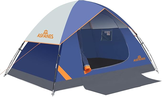 ASFANES 2-12 Person Tents for Camping Waterproof, Backpack Double Layer Tents, Perfect Picnics, Fishing and Backyard Camping