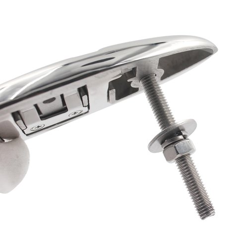 Laorde Boat Cleats 316 Stainless Steel Folding Dock Cleats 6 Inch Marine Grade Rope Cleat Flip Up Dock Cleat for Boat Kayak and Decoration with Fastener 4 Pack