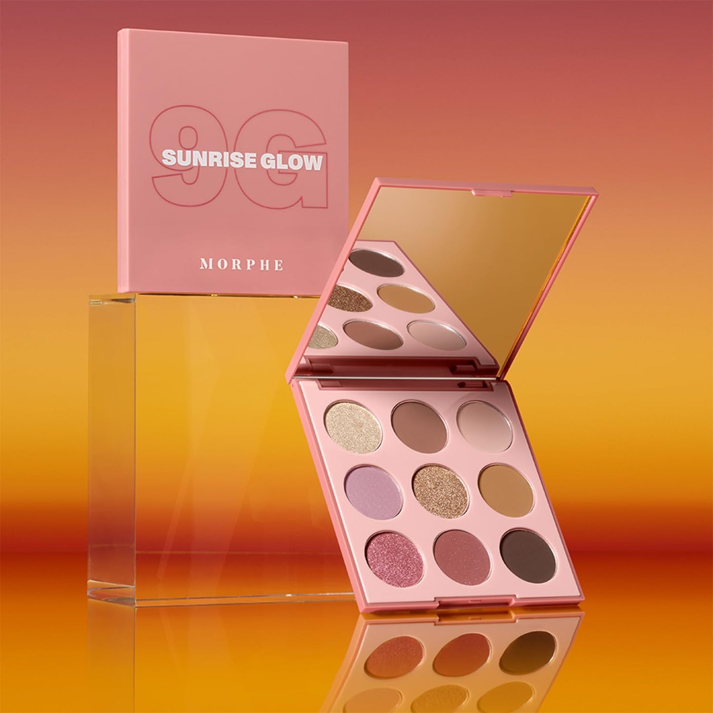 Morphe 9G Sunrise Glow Artistry Palette - Warm & Rosy Neutral Makeup Palette with Matte & Shimmer Finishes - Highly Pigmented Ey