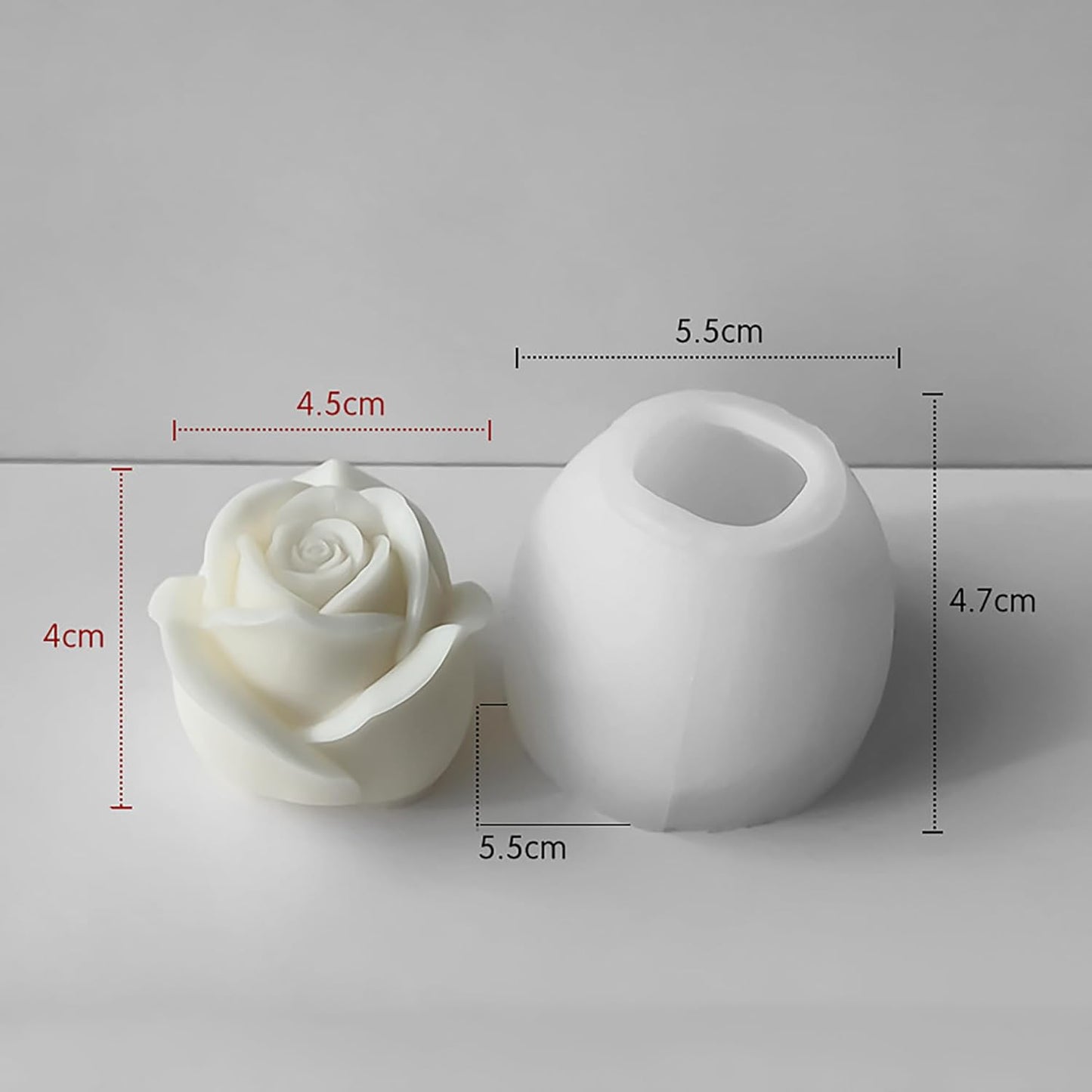 Cylinder Molds Silicone Wave Spiral Candle Mold - Silicone Resin Casting Molds for Candle & Resin & Soap Craft Supplies (jx-bud-2-pack-x2)