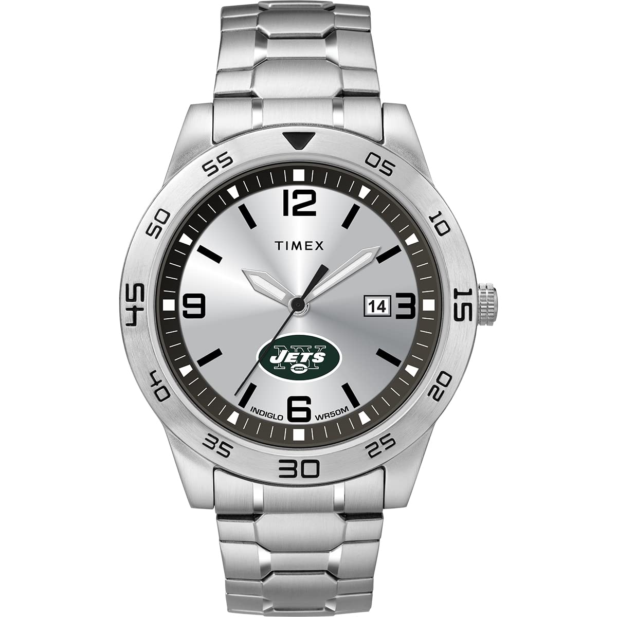Timex Tribute Men's NFL Citation 42mm Watch - New York Jets with Stainless Steel Expansion Band