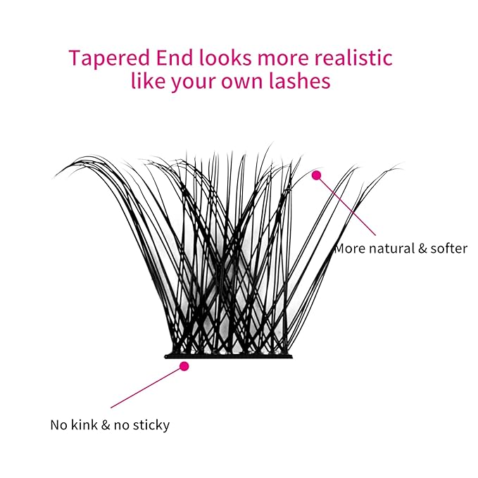 Individual Lashes 120pcs D Curl Lash Clusters Mixed Length Individual Lash Extensions Cluster Lashes DIY Lash Extension Supplies Eyelash Clusters (F1-0.07D, 10-16mm)