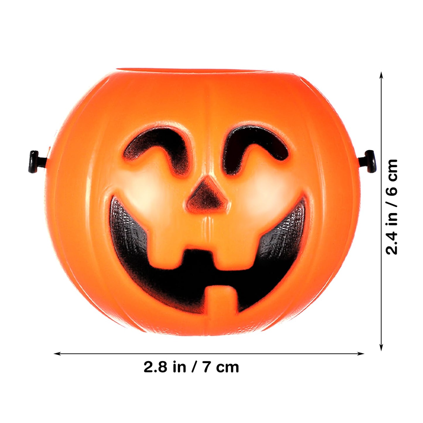 HEALLILY 20 Pcs Halloween Pumpkin Candy Buckets for Nightclub Bar
